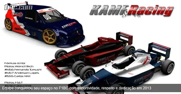 KAMF Racing destaca sua evolução dentro do F1 Brasil Clube