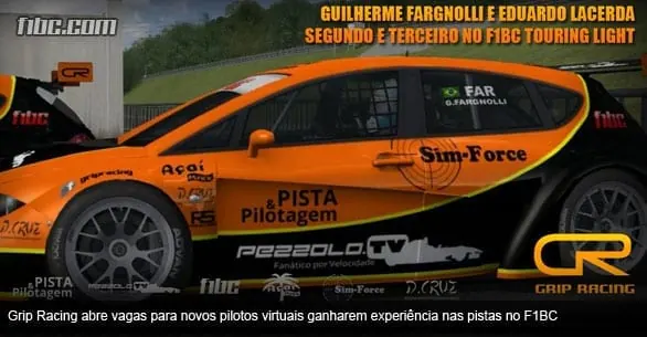 Grip Racing abre portas para novos pilotos virtuais