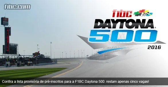 F1BC Daytona 500 tem "entry list" divulgada