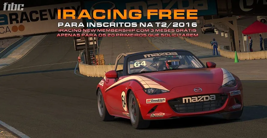 F1BC oferece iRacing 3 meses grátis a inscritos em categorias 2016/2