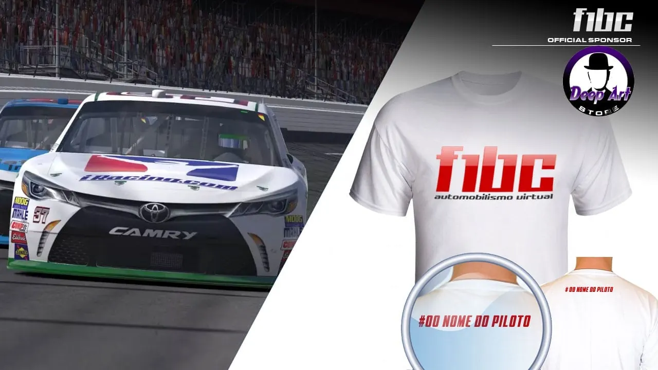 Deep Art Store patrocina F1BC na Nascar Pro, produzirá camisetas e premiações aos pilotos
