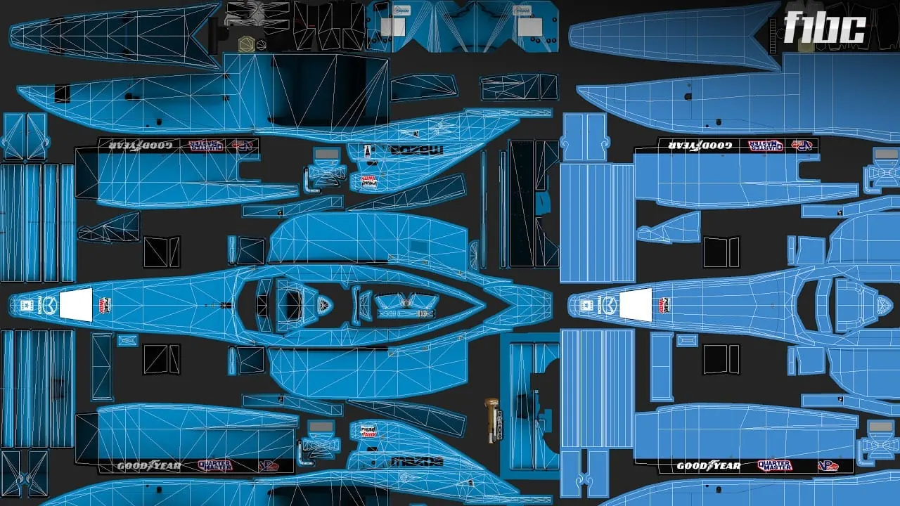 F1BC lança templates para personalização de pinturas de carros da temporada 2018/1