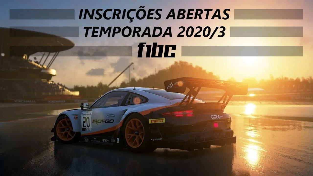 F1BC abre inscrições para a temporada 2020/3 em seus 11 campeonatos