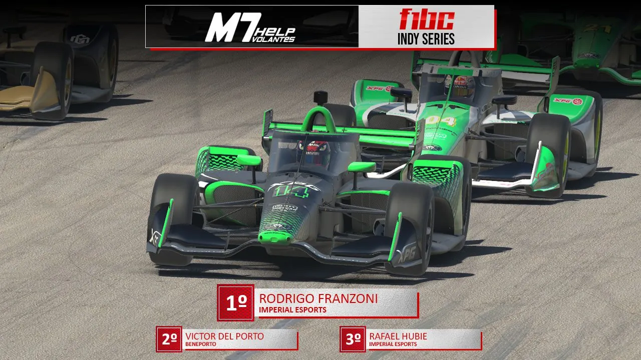 F1BC Indy Series: Rodrigo Franzoni (Imperial Esports) vence primeira etapa em Gateway