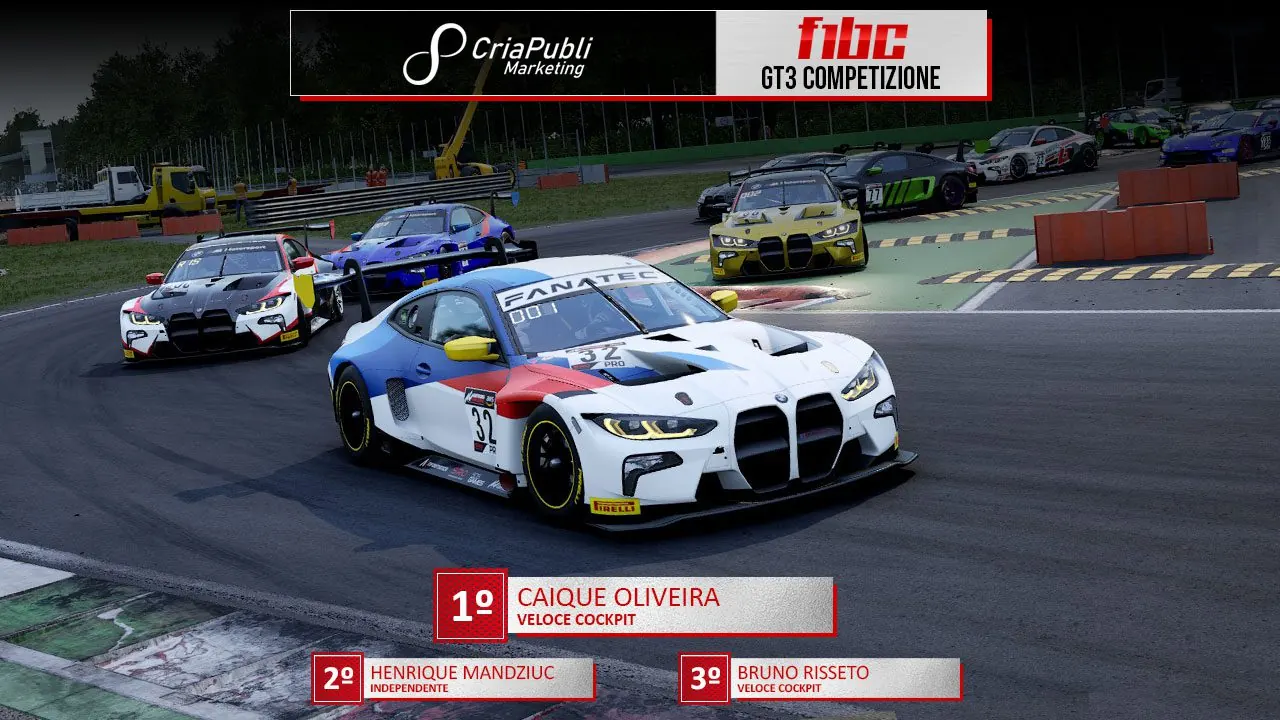 F1BC GT3 Competizione: Caique Oliveira (Veloce) domina em Monza e abre vantagem no campeonato