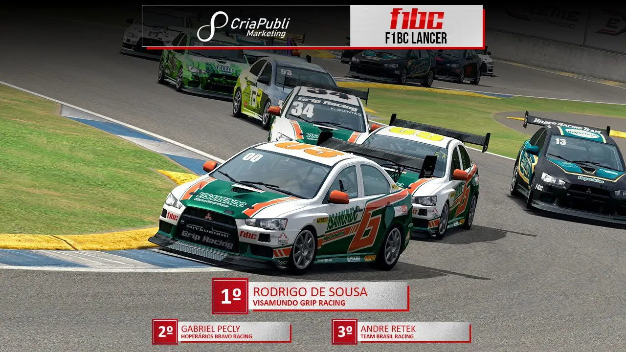 F1BC Lancer: Curitiba tem bela corrida e vitória de Rodrigo de Sousa (Grip)
