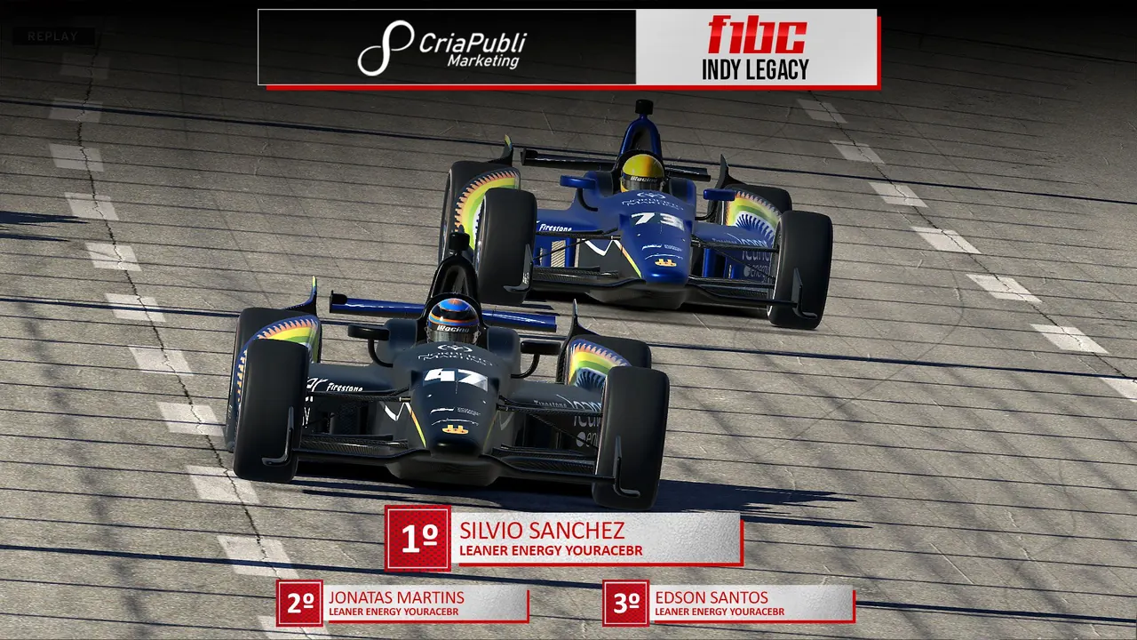 F1BC Indy Legacy: Nova trinca da Leaner tem Silvio, Jonatas e Edson no pódio do Texas