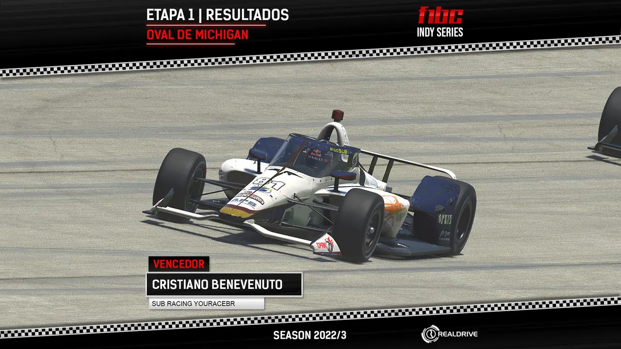 F1BC Indy Series: Cristiano Benevenuto (SUB) vence disputa frenética com Rafael David em Michigan