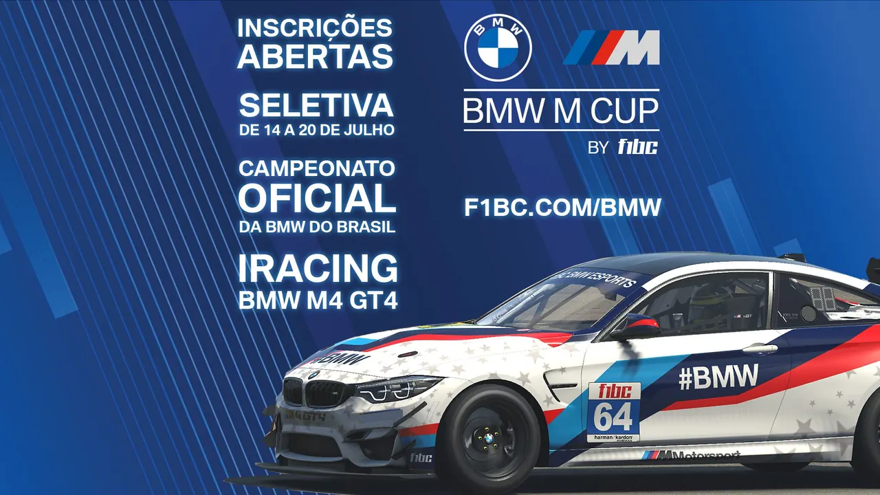 BMW M Cup by F1BC abre seletiva para seu terceiro campeonato de 2022, agora no iRacing