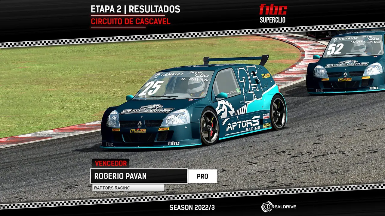 F1BC Superclio: Rogério Pavan (Raptors) vence corrida em alta temperatura em Cascavel