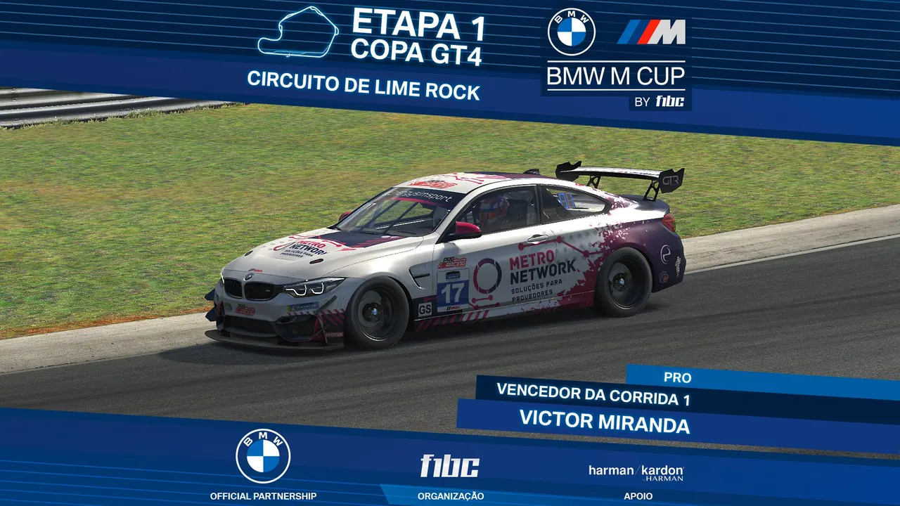BMW M Cup by F1BC: Victor Miranda é o grande vencedor na primeira etapa, em Lime Rock