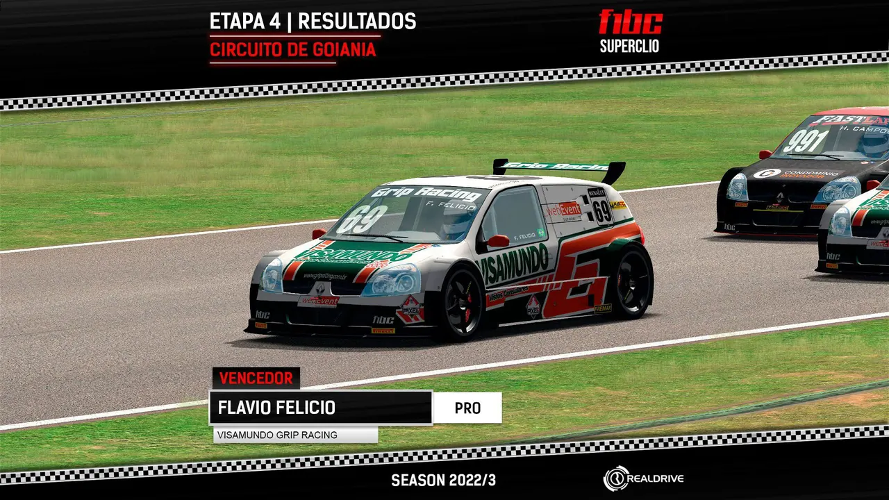F1BC Superclio: Flavio Felicio (Grip) vence em Goiânia e campeonato segue muito equilibrado