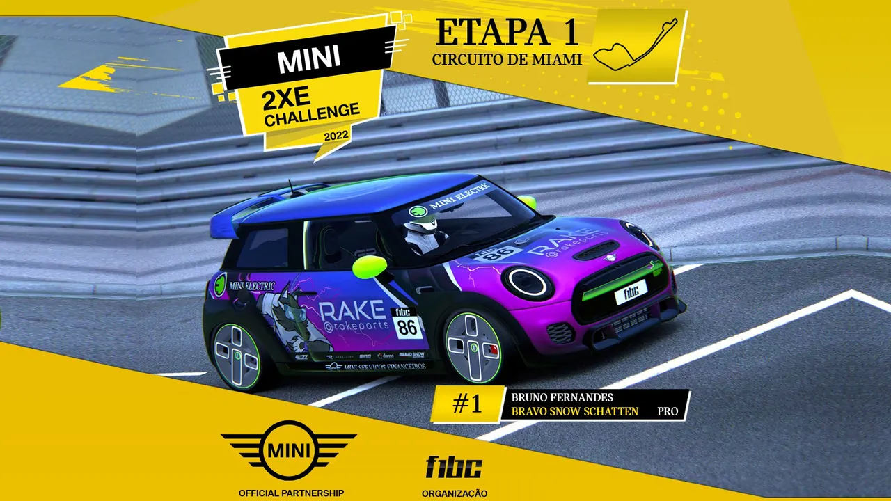 MINI 2XE-Challenge by F1BC: Histórica etapa de abertura tem vitória de Bruno Fernandes