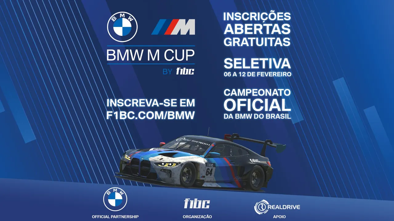 Campeonato oficial da BMW nos Esports abre inscrições para primeira edição de 2023