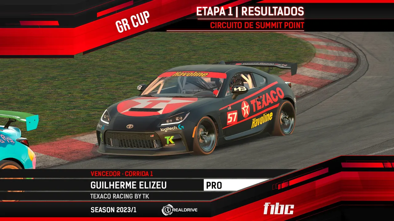 F1BC GR Cup: Guilherme Elizeu e Gelson Xavier vencem baterias em Summit Point