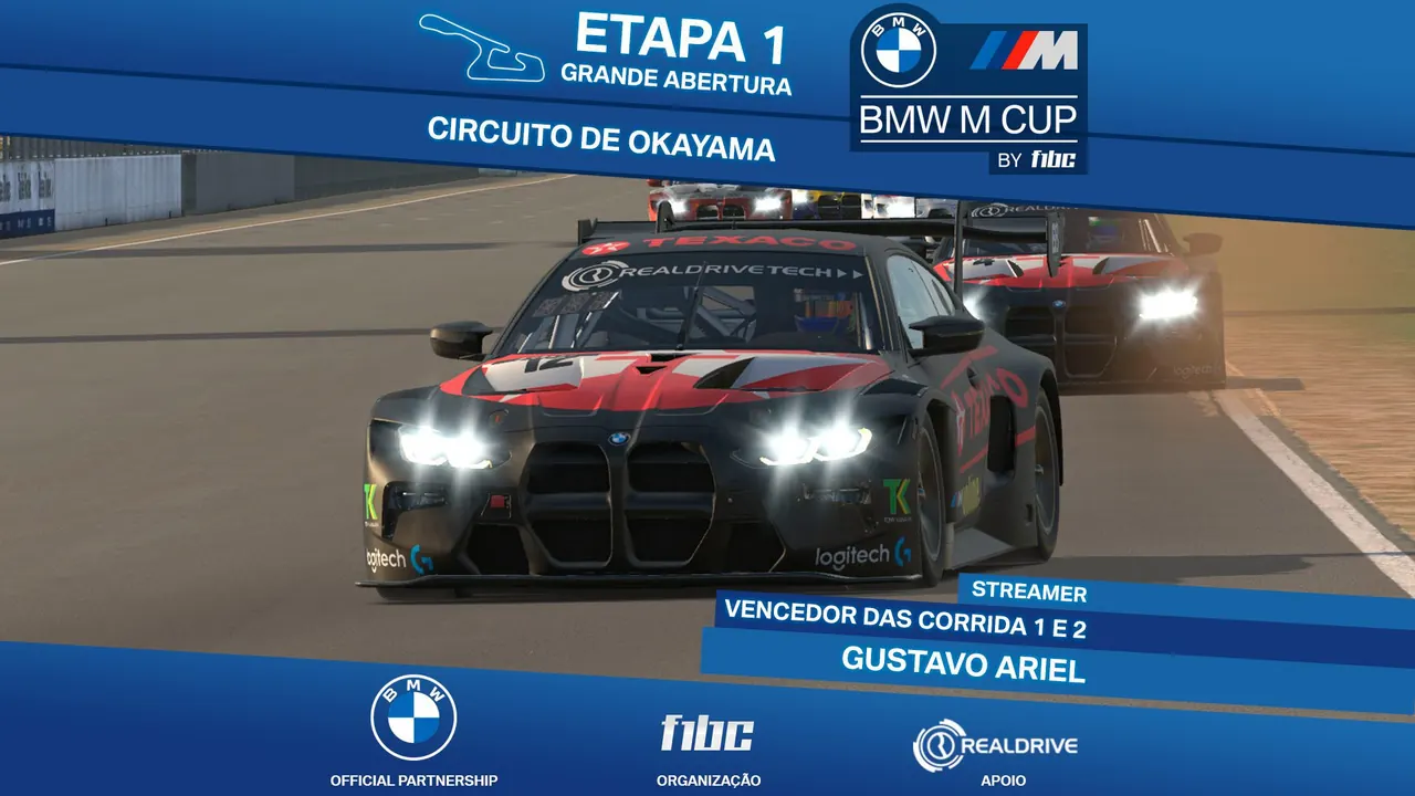 BMW M Cup by F1BC: Gustavo Ariel vence na abertura do campeonato com grid estrelado
