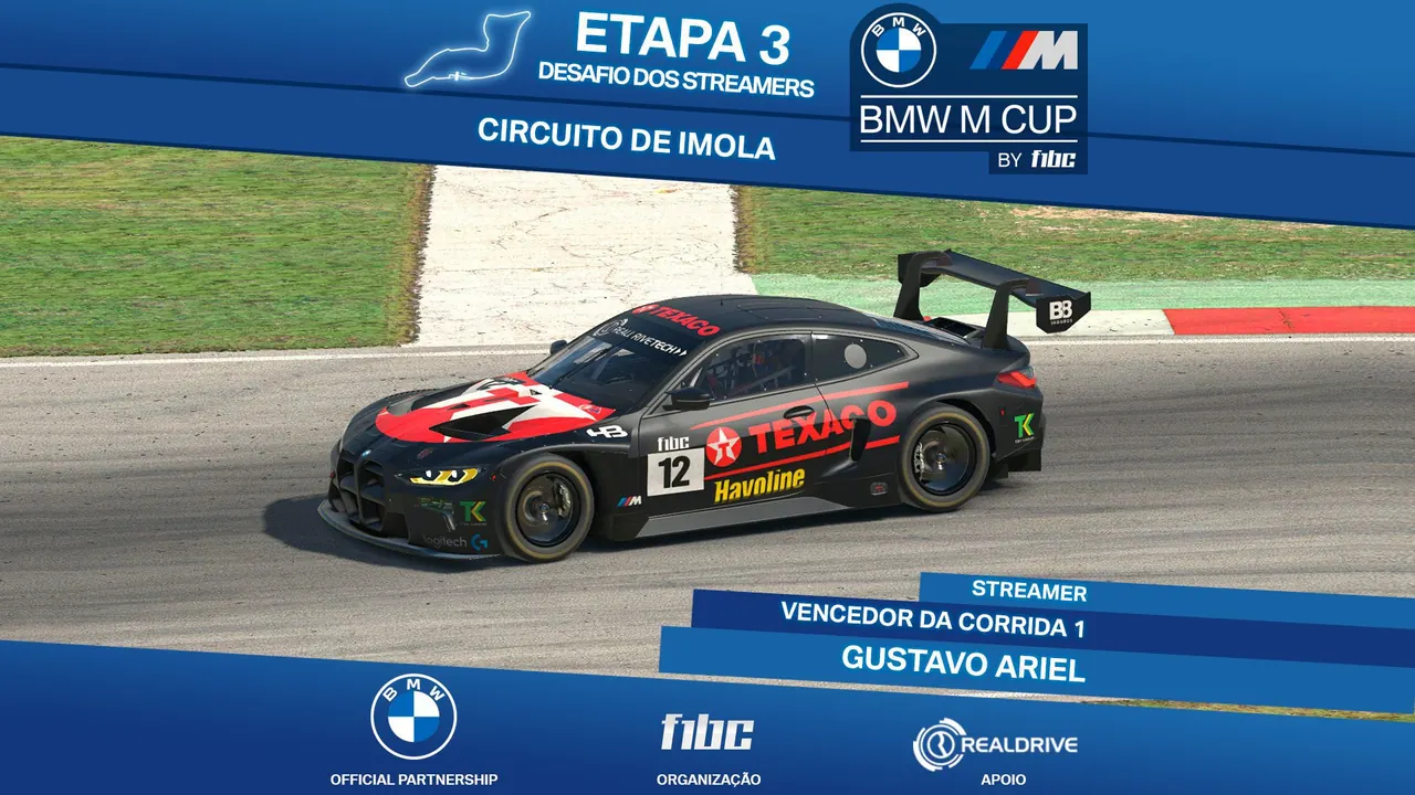 BMW M Cup by F1BC: Neto Nascimento e Gustavo Ariel vencem provas em Ímola