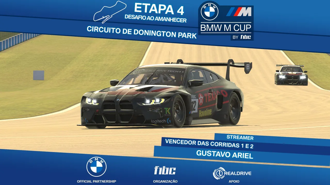 BMW M Cup by F1BC: Grande evento em Donington Park tem Gustavo Ariel vencendo