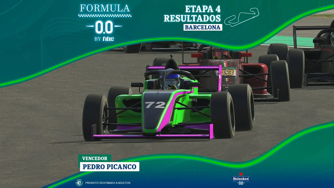 Formula Heineken 0.0 by F1BC: Pedro Picanço vence em Barcelona, e Paulo Draeta é campeão