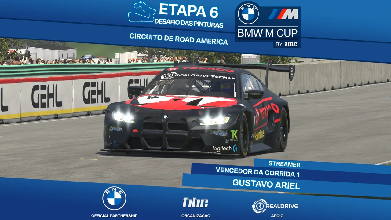BMW M Cup by F1BC: Em noite de novas estreias, Ariel e Pedro de Oliveira vencem em Road America