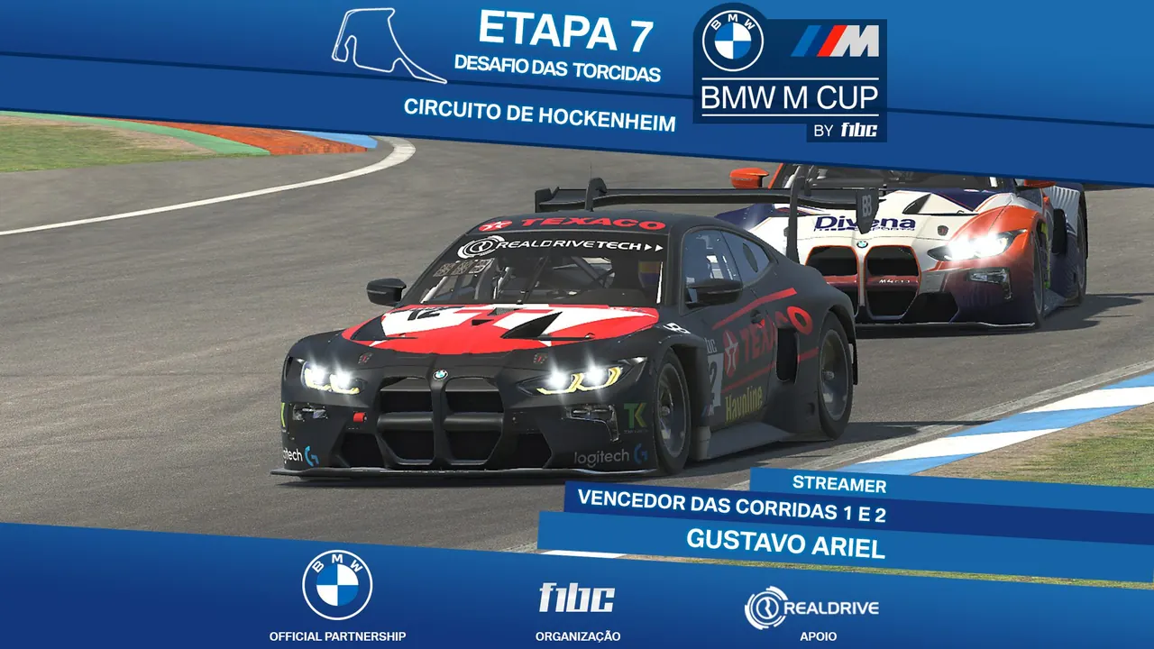 BMW M Cup by F1BC: Gustavo Ariel é campeão entre os streamers em Hockenheim