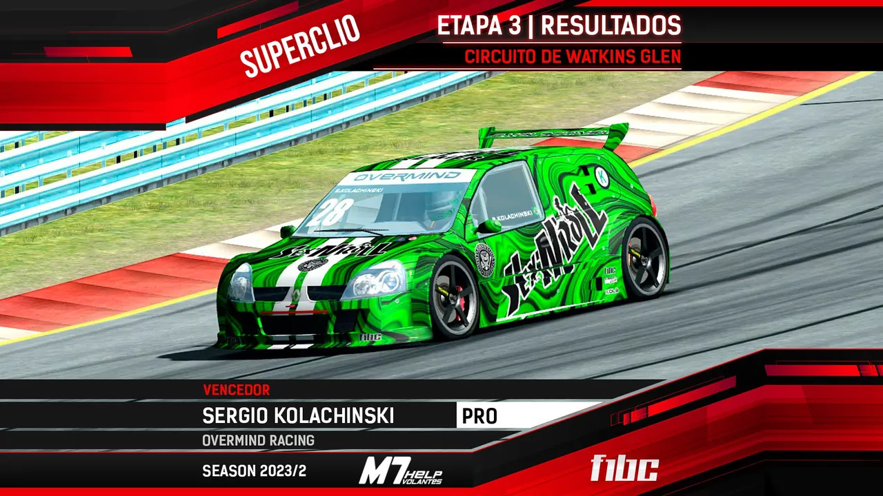 F1BC Superclio: Etapa de Watkins Glen tem vitória categórica de Sergio Kolachinski