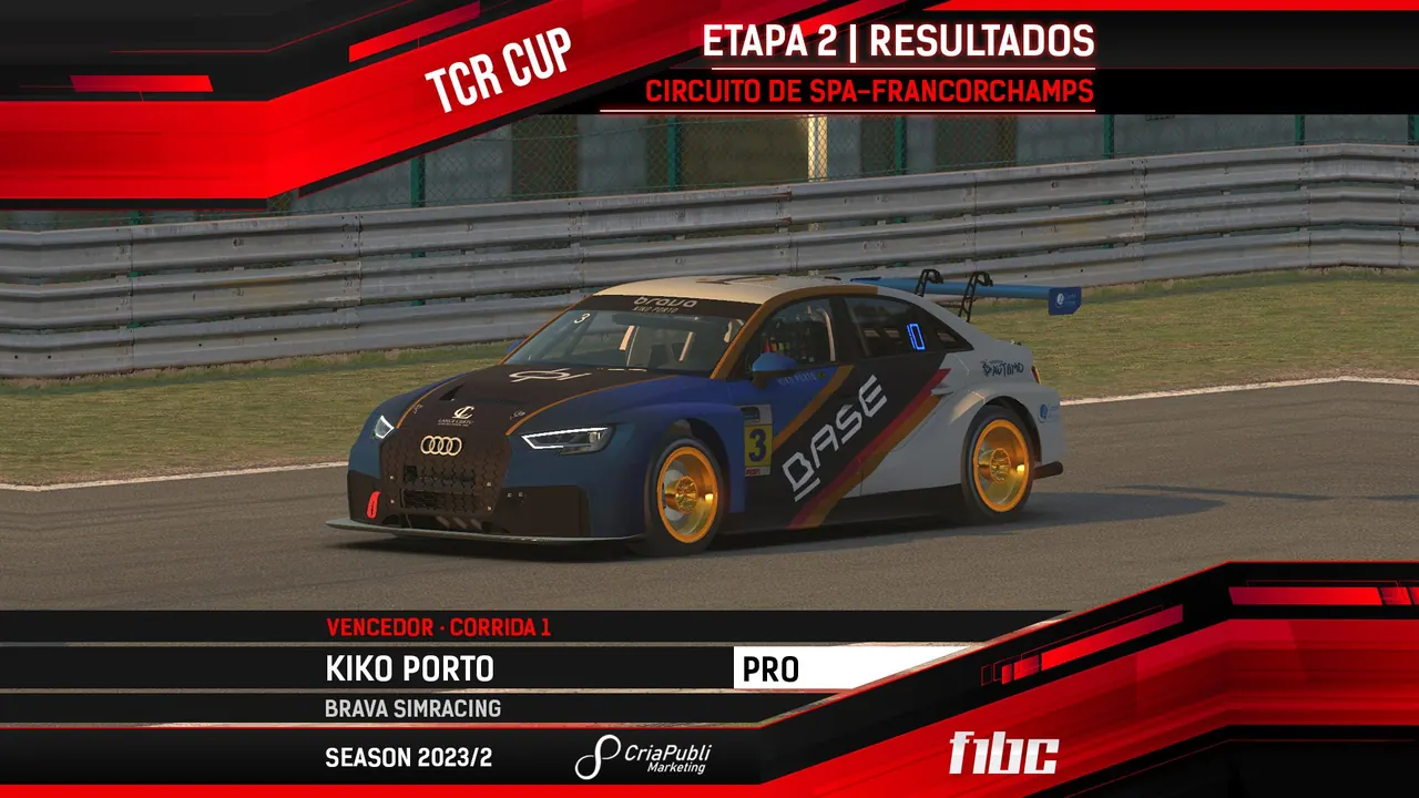 F1BC TCR Cup: Pilotos reais, Kiko Porto e Pedro Cardoso vencem em Spa-Francorchamps
