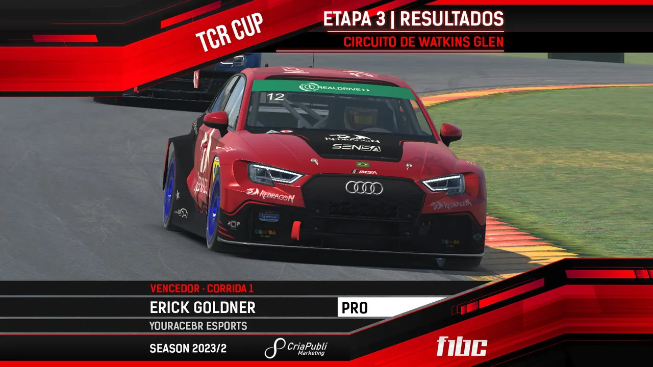 F1BC TCR Cup: Watkins Glen tem vitórias de Erick Goldner e Pedro Cardoso