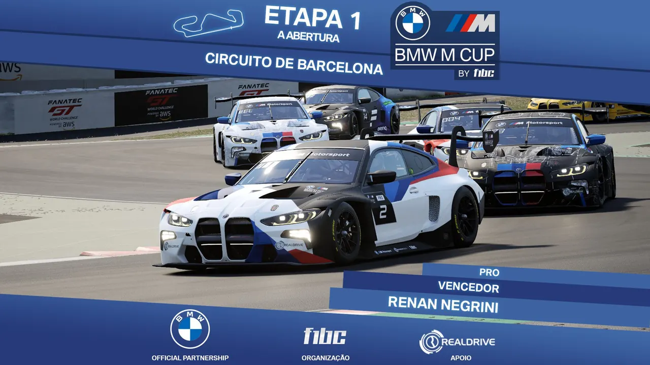 BMW M Cup by F1BC: Abertura em Barcelona tem vitória de Renan Negrini