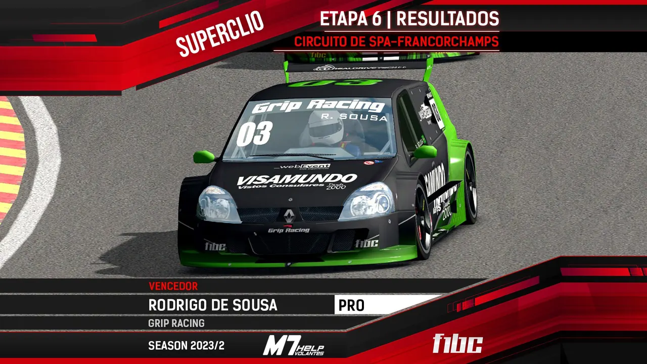 F1BC Superclio: Rodrigo de Sousa vence em Spa e Sergio Lemos fatura o título