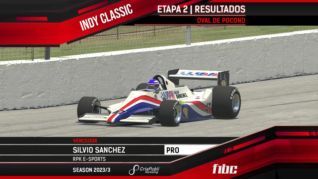 F1BC Indy Classic: Silvio Sanchez (RPK) vence prova conturbada em Pocono