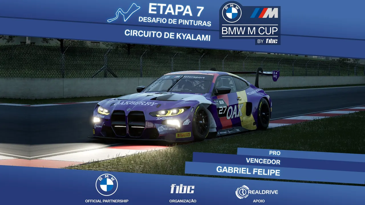 BMW M Cup by F1BC: Gabriel Felipe vence em Kyalami e Renan Negrini é o campeão