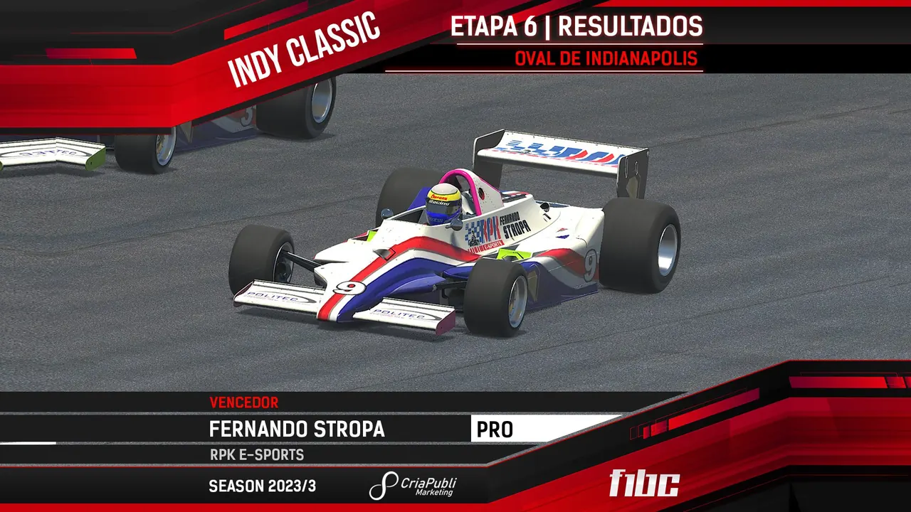 F1BC Indy Classic: Fernando Stropa vence em Indianápolis, e Silvio Sanchez é campeão