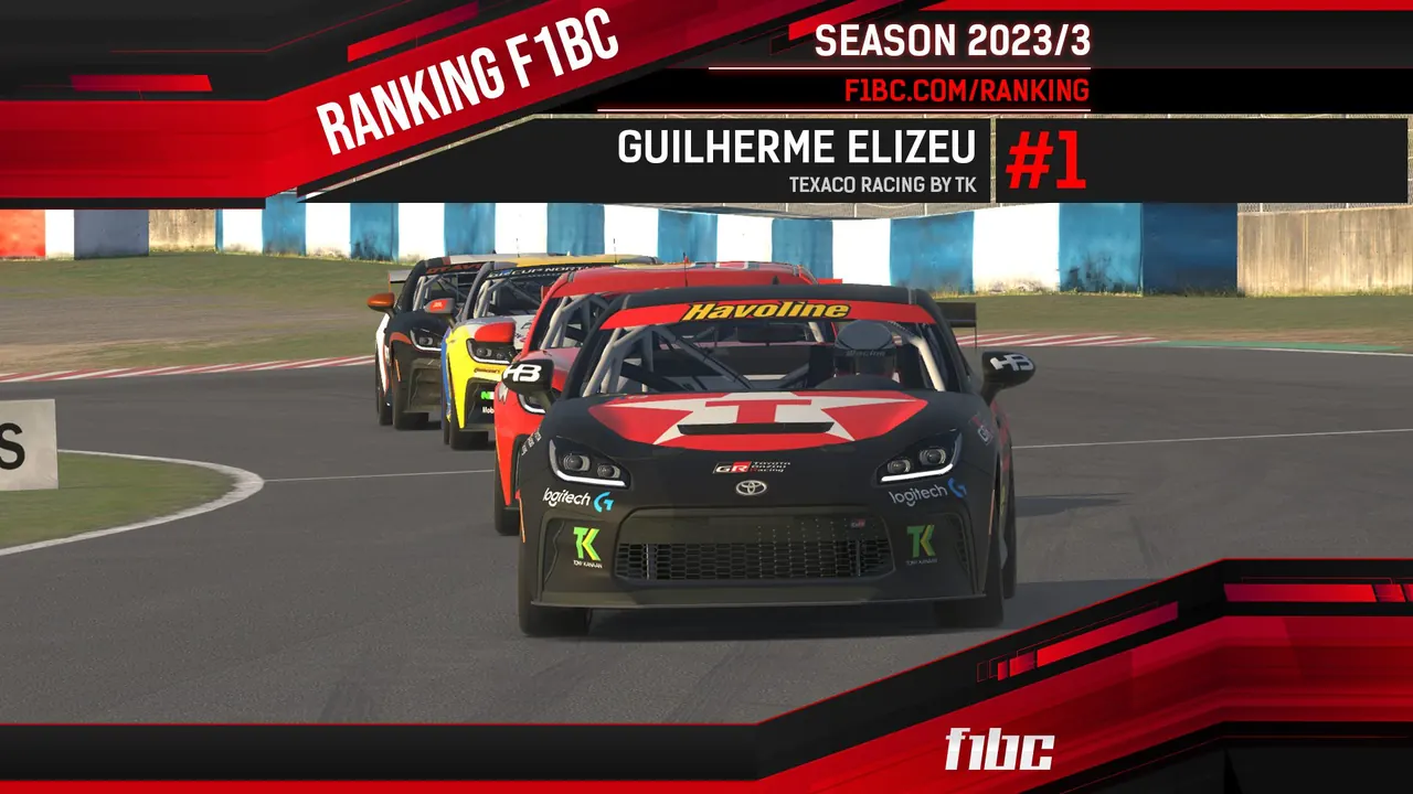 F1BC atualiza Ranking, Estatísticas e Licenças dos pilotos para temporada 2024/1