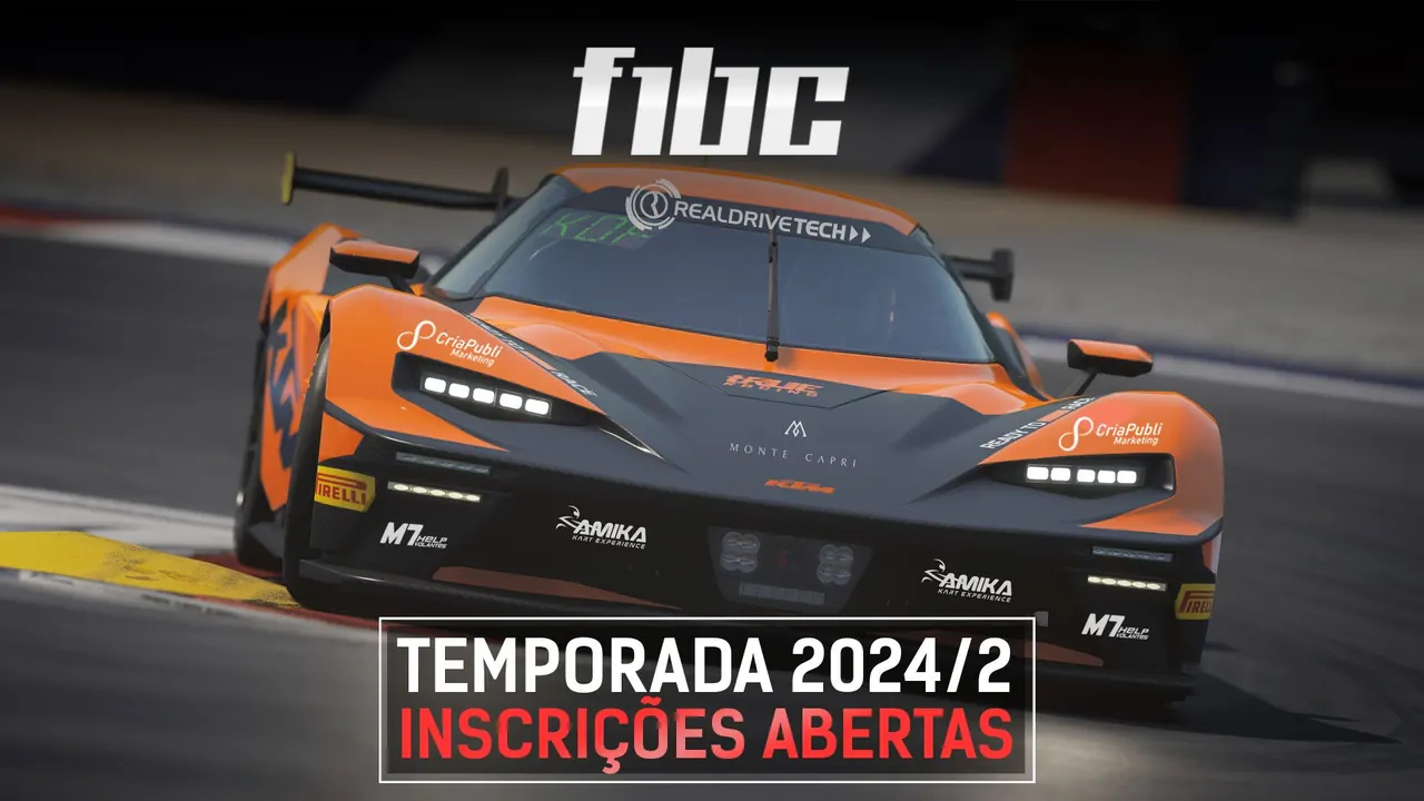F1BC Esports abre inscrições para temporada 2024/2 com novidades