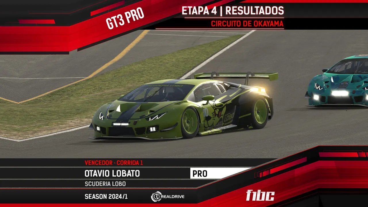Realdrive GT3 Pro: Otavio Lobato e Martin Chico vencem boas corridas em Okayama