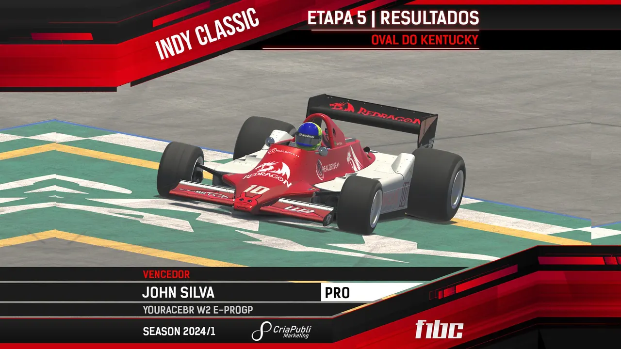 CriaPubli Indy Classic: John Silva (YouRaceBR) vence no Kentucky e fatura o título