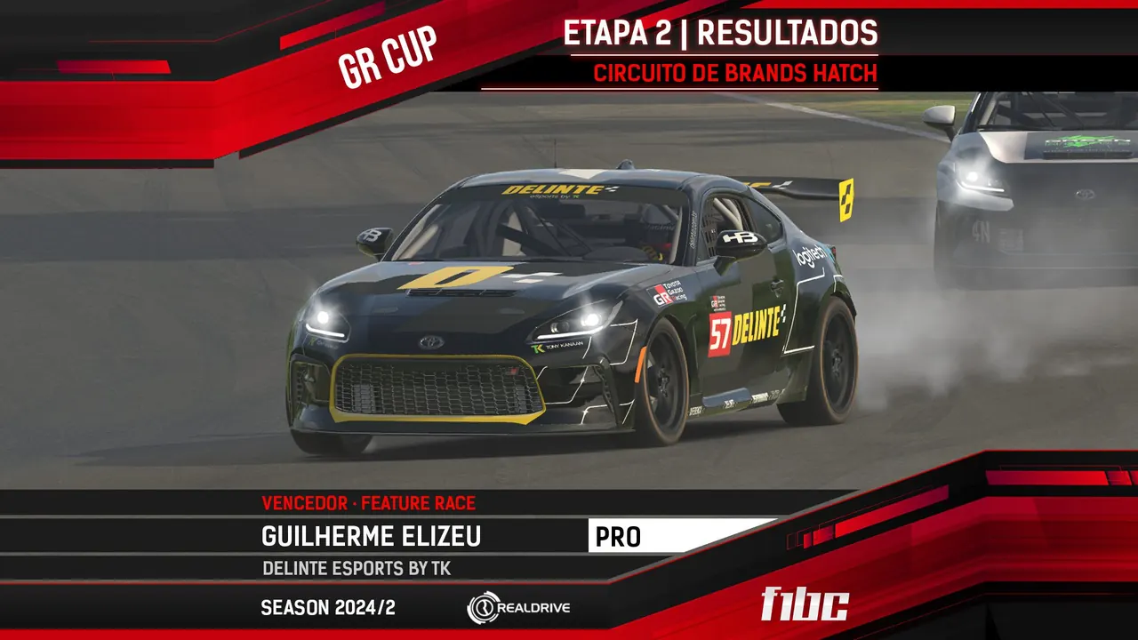 Realdrive GR Cup: Primeira chuva no iRacing teve vitórias de Elizeu e Sofiato em Brands Hatch