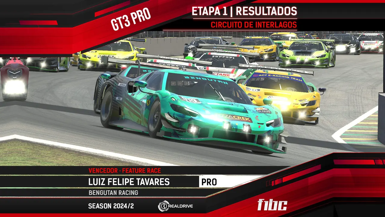 Realdrive GT3 Pro: Grid completo e vitórias de Luiz Tavares e Henrique Tunico em Interlagos