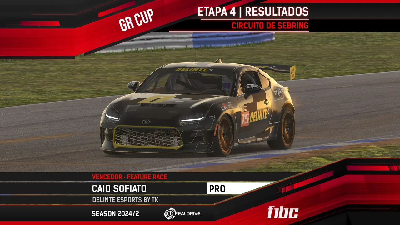 Realdrive GR Cup: Sebring mostra vitórias de Caio Sofiato e Diego Freitas