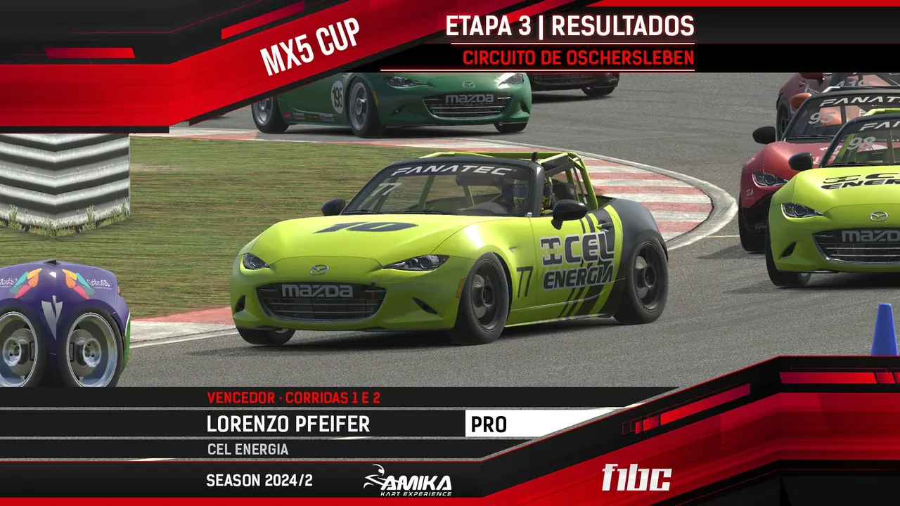 AMIKA MX5 Cup: Lorenzo Pfeifer domina em Oschersleben e equilibra o campeonato