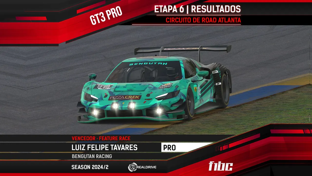 Realdrive GT3 Pro: Tavares e Beraldo vencem em Road Atlanta, e Nervi é campeão PROAM