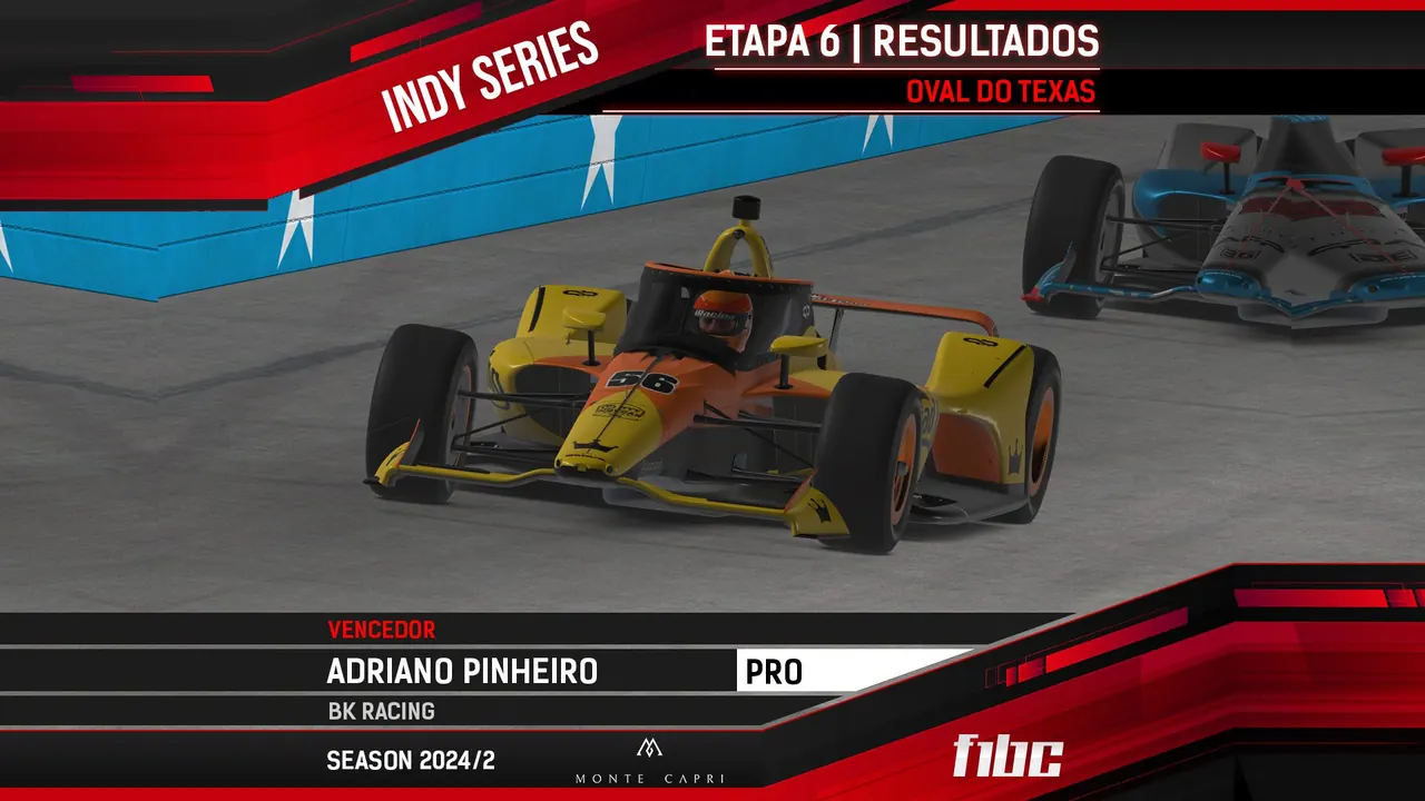 F1BC Indy Series: Adriano Pinheiro vence no Texas, e Franzoni é o vice-campeão