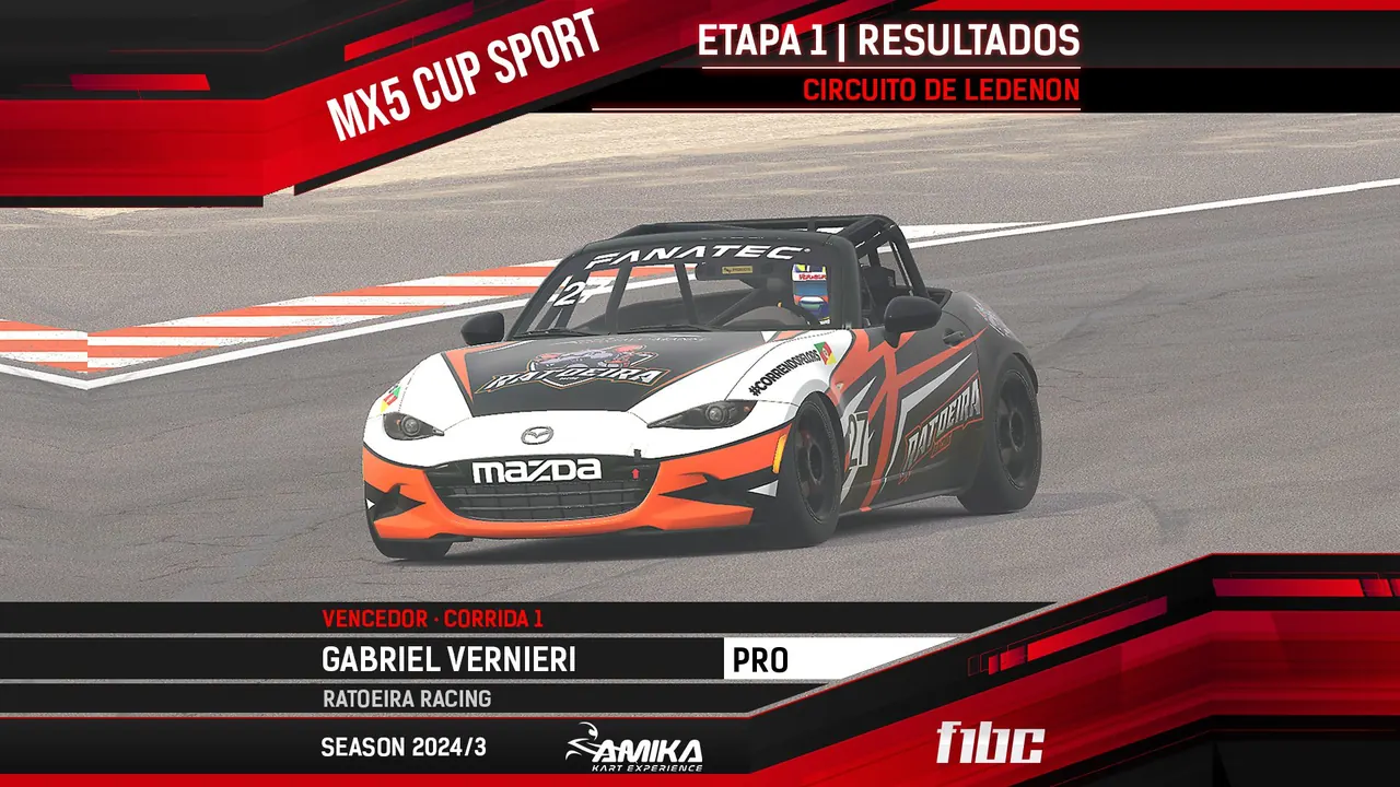 AMIKA MX5 Sport: Gabriel Vernieri e Erik Queiroz vencem na abertura em Ledenon