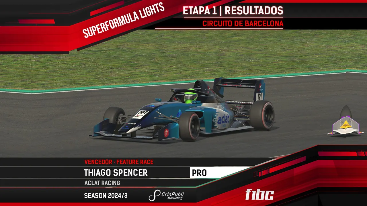 CriaPubli SuperFormula Lights: Thiago Spencer vence na abertura em Barcelona