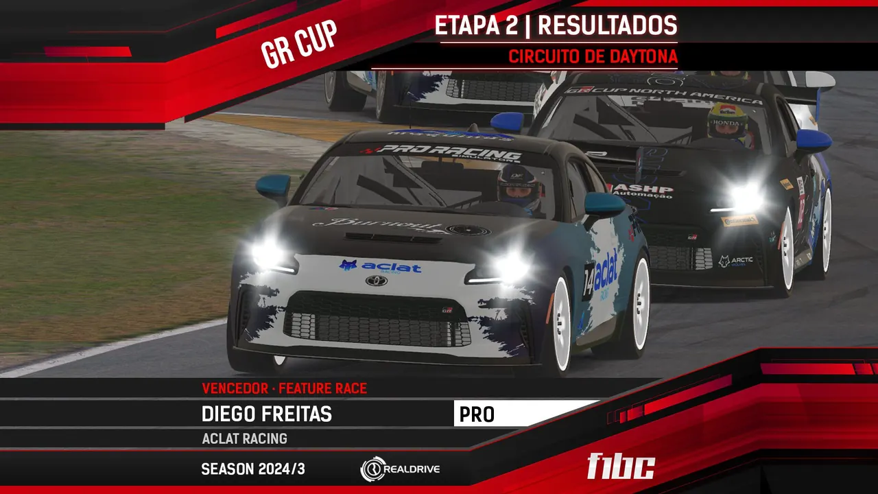 Realdrive GR Cup: Daytona tem vitórias de Diego Freitas e Adilson Junior