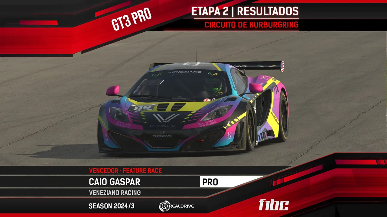 Realdrive GT3 Pro: Em Nurburgring, Caio Gaspar e Clayton Fidelis vencem corridas