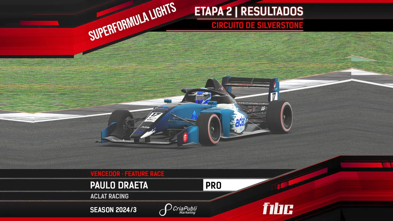 CriaPubli SuperFormula Lights: Paulo Draeta e Eduardo Barrichello vencem em Silverstone