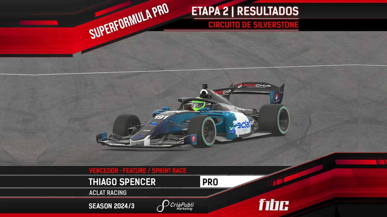 CriaPubli SuperFormula: Thiago Spencer brilha com vitórias em Silverstone