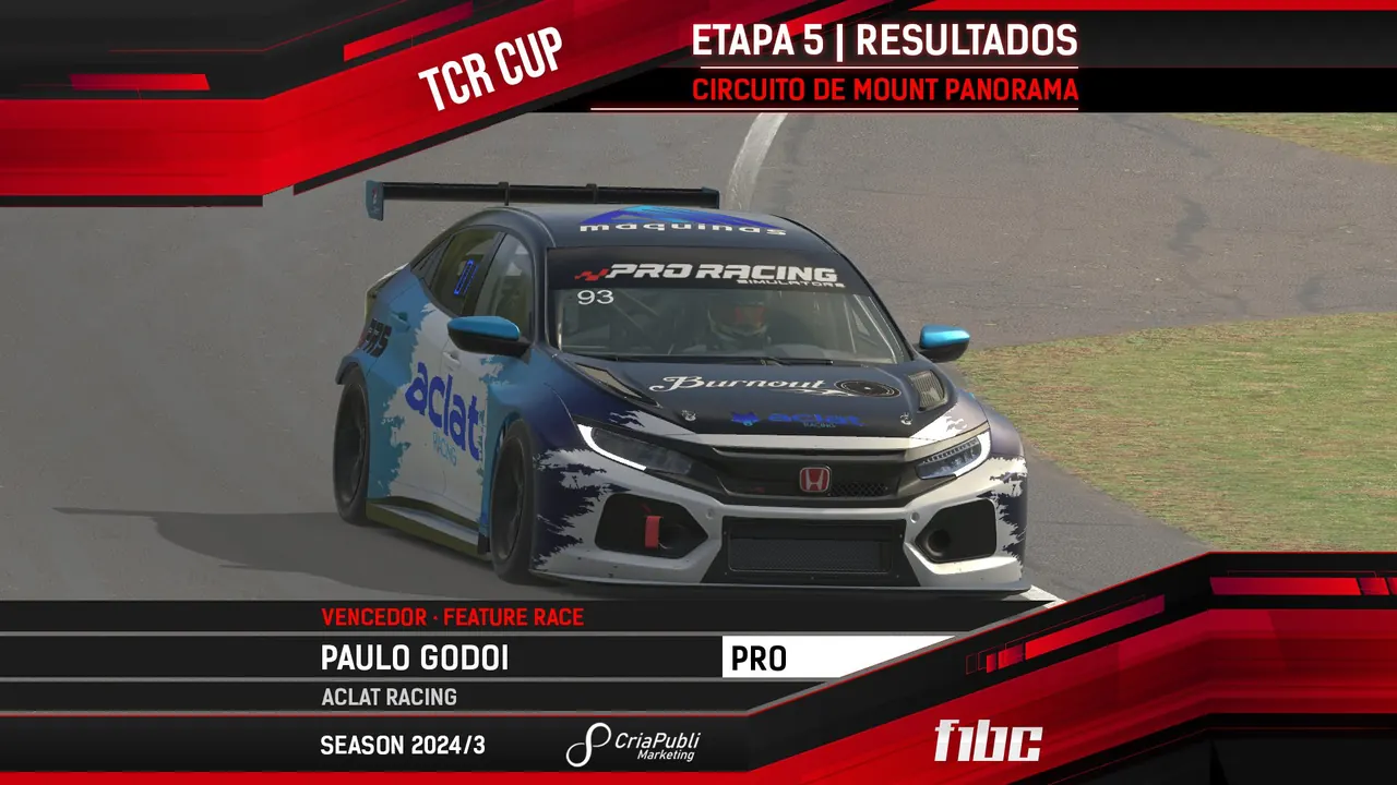 F1BC TCR Cup: Paulo Godoi e Luiz Andrade vencem em Bathurst